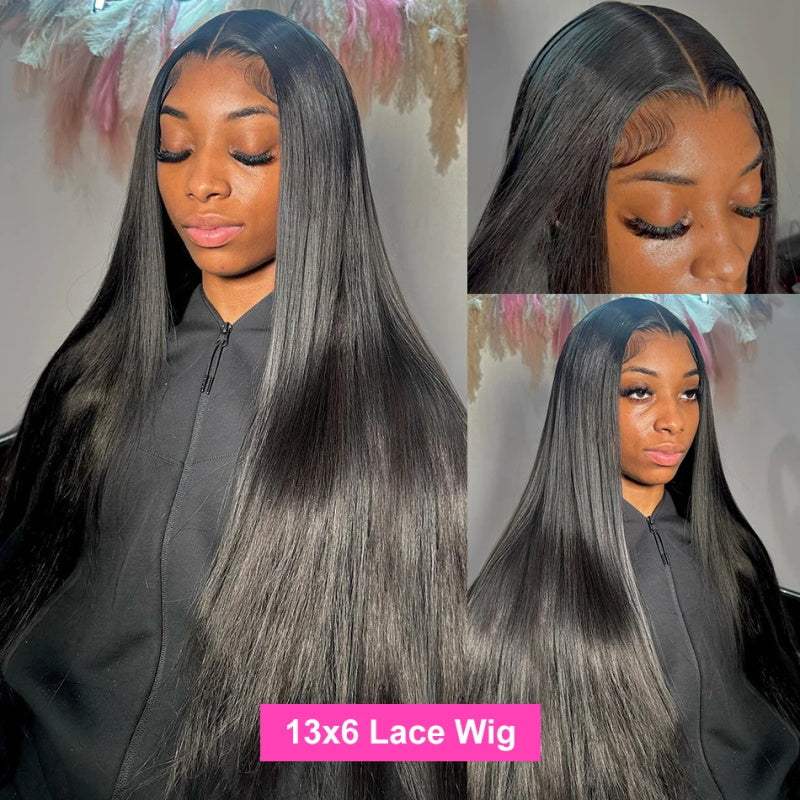 (13x6 Wig FLASH SALE! ) 14"-28" Save 50% OFF 13x6 Transparent HD Lace Front Human Hair Wig 150% Density