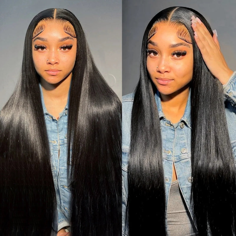 5x5 Ready To Wear Straight Wig Pre Plucked Lace Closure Human Hair Wig 180% Density