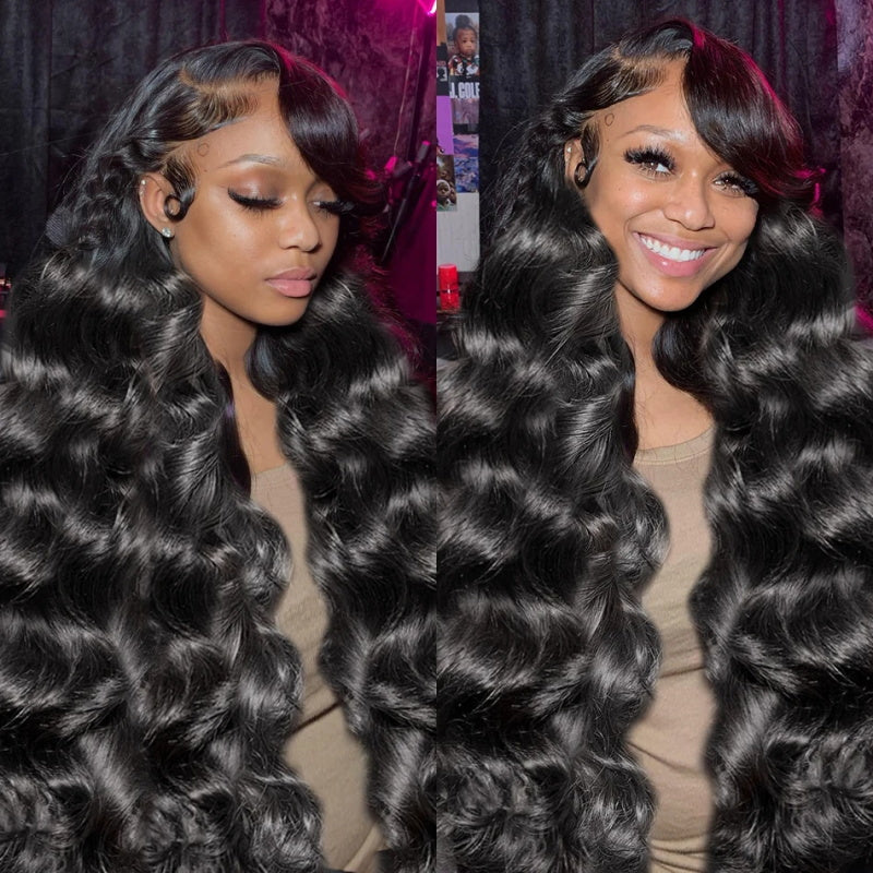 Glueless Body Wave Wig 13x4 HD Lace Front Wig Human Hair Wigs Transparent Lace Frontal Wig 32 Inch