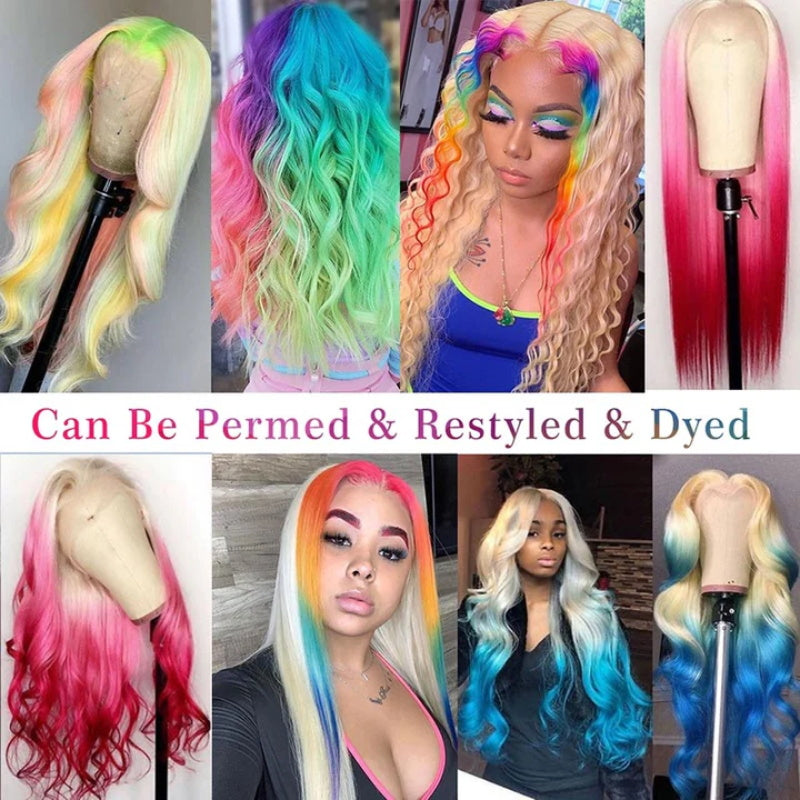 Long 40 Inch 613 Blonde Hair Wig Loose Deep Wave 13x4 Lace Front Glueless Long Wigs
