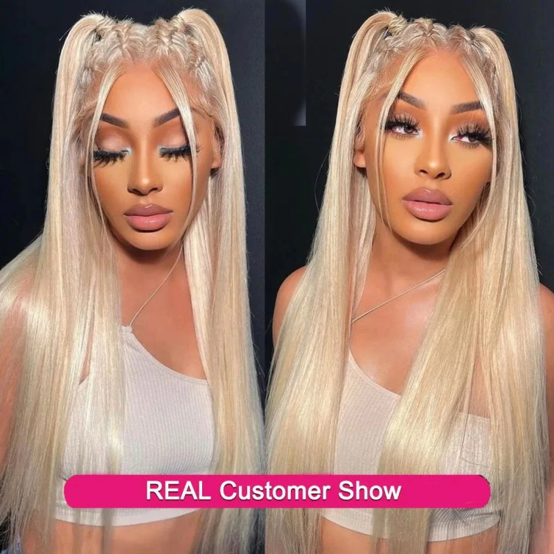 New Arrival Barbie Blonde Wig With Brown Highlights #P10/613 13x4 Lace Front Wigs Straight & Body Wave Glueless Wig