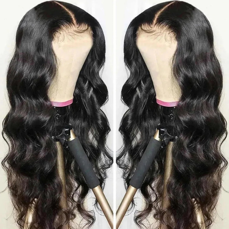 Overnight Shipping Body Wave 13x4 HD Glueless Lace Front Wigs Human Hair 180% Density