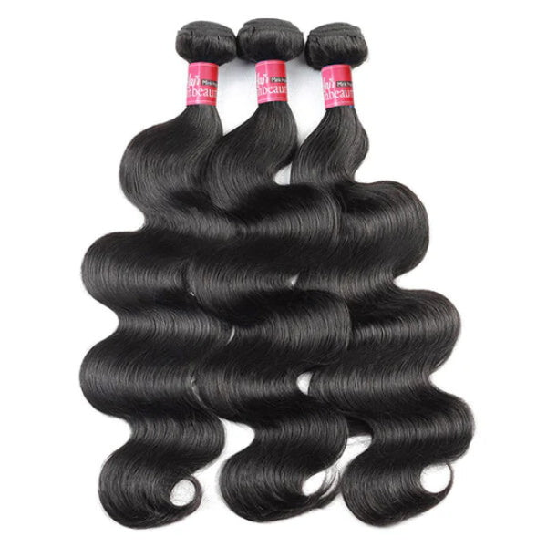 Overnight Shipping Brazilian 3 Bundles Body Wave Virgin Human Hair Extensions