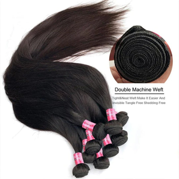 Overnight Shipping Brazilian 3 Bundles Straight Hair Virgin Human Hair Weaves