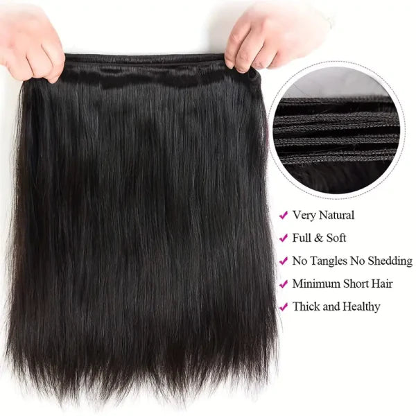 Overnight Shipping Brazilian 3 Bundles Straight Hair Virgin Human Hair Weaves