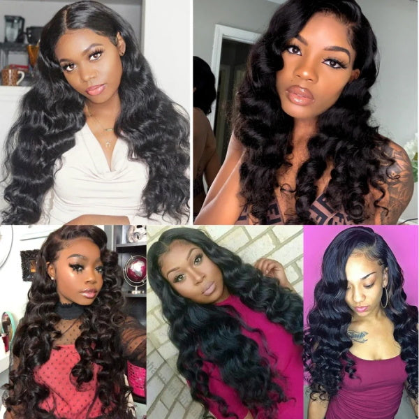 Overnight Shipping Brazilian Loose Wave Hair 3 Bundles Human Hair Weaves