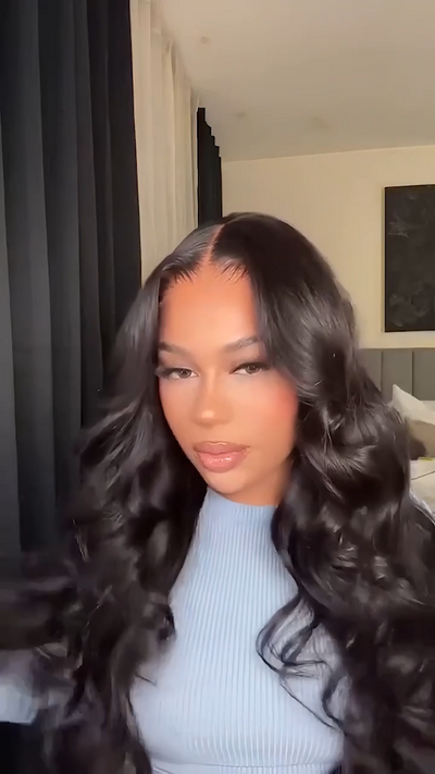 180% Density Ready To Wear Body Wave Lace Front Wigs Pre Cut 13x4 HD Lace Glueless Wig Natural Hairline Beginner Friendly