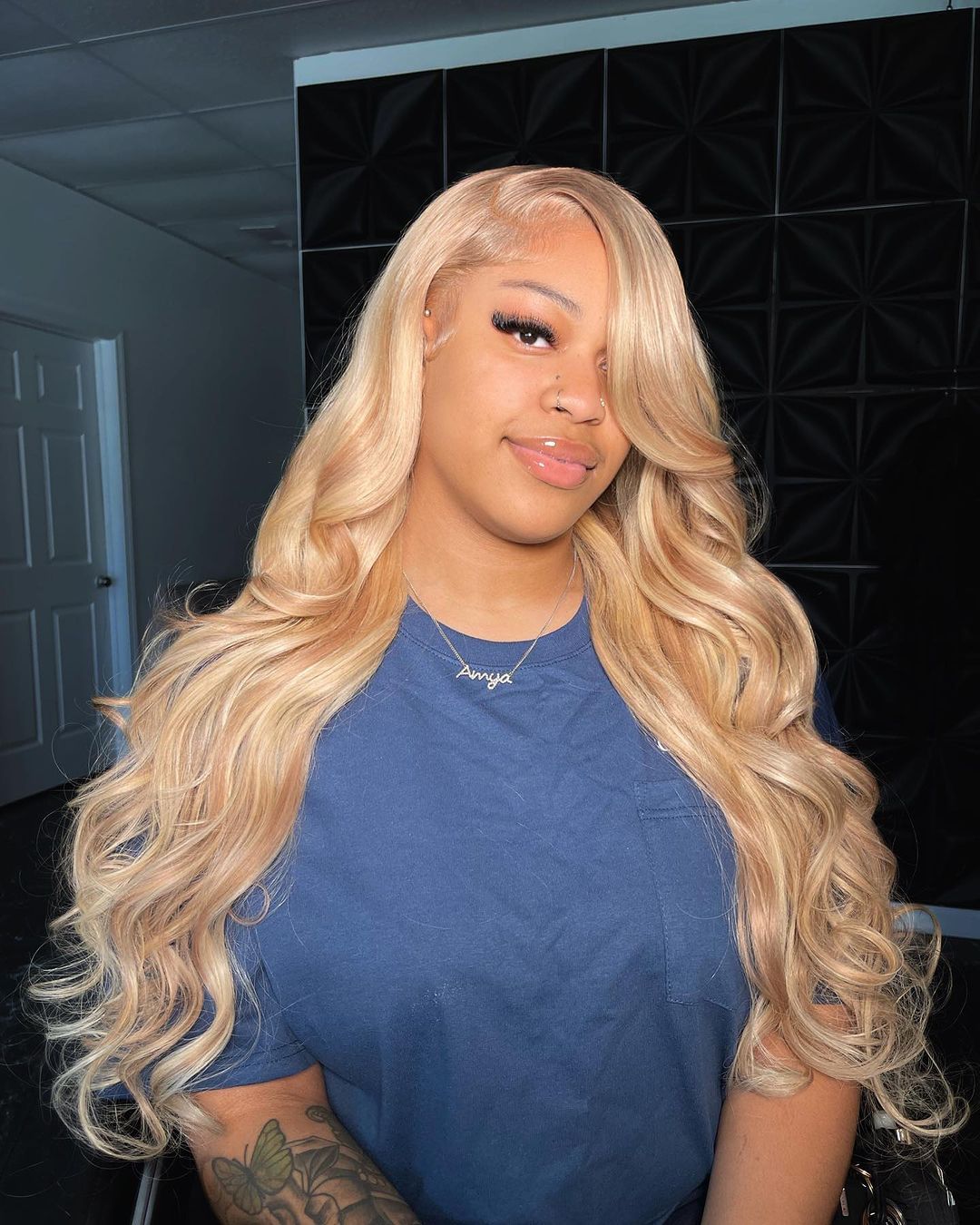 New Arrival Ash Blonde Wig With Brown Highlights #P10/613 13x4 Lace Front Wigs Straight & Body Wave Glueless Wig