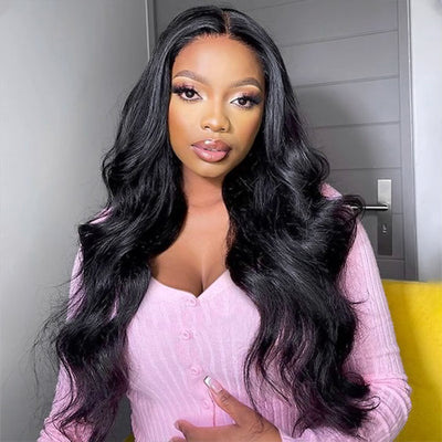 13x6 Body Wave Lace Front Wig Ready To Wear Wig Pre-plucked Glueless Body Wave Wit With Bleached Knots Pre-cut