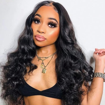 13x6 Body Wave Lace Front Wig Ready To Wear Wig Pre-plucked Glueless Body Wave Wit With Bleached Knots Pre-cut