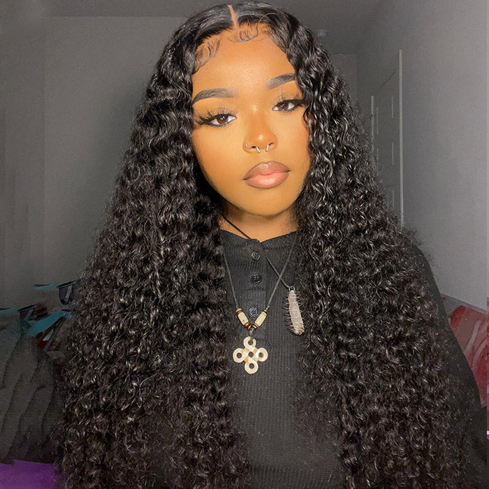 Ready To Wear Kinky Curly Lace Front Wigs 13x4 Pre Cut Lace with Natural Hairline Glueless Wigs Beginner Friendly