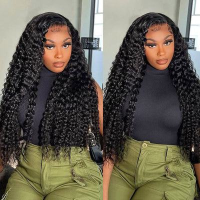 Ready To Wear Kinky Curly Lace Front Wigs 13x4 Pre Cut Lace with Natural Hairline Glueless Wigs Beginner Friendly