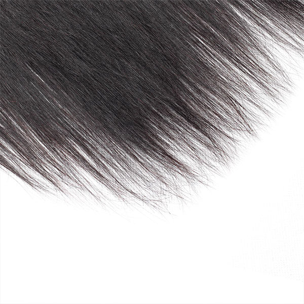 Mink Malaysian Straight Hair 4 Bundles with 13*4 Lace Frontal