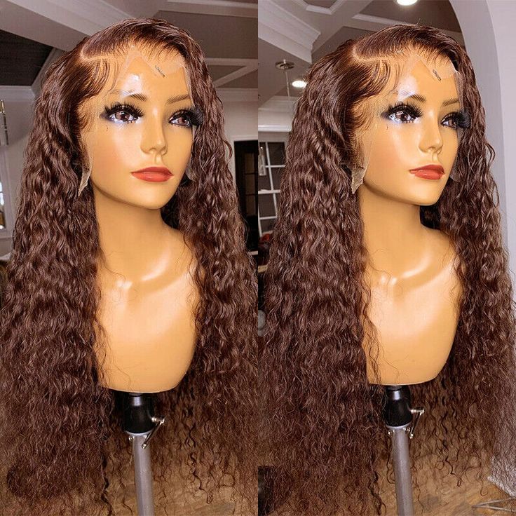 HD Lace Full Lace Wig Chocolate Brown Hair Glueless Full Lace Human Hair Wigs for Black Women