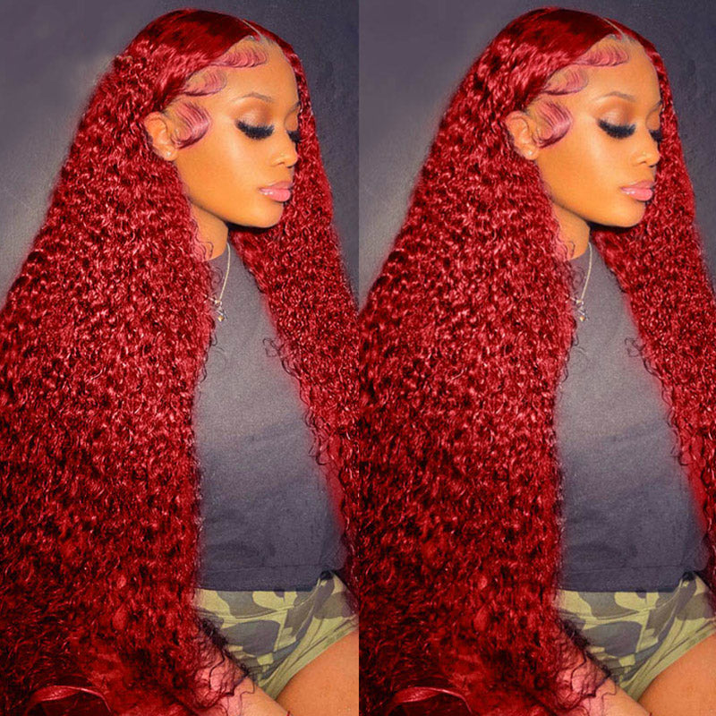 Trendy Colored Wig 26''= $179.99  | 180% Density Pre Cut & Pre Plucked & Bleached Knots Wear Go 13*4 Lace Front Human Hair Wig Deal