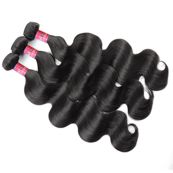 Mink 8A Brazilian Virgin Hair Body Wave 3 Bundles with 13X4 Lace Frontal
