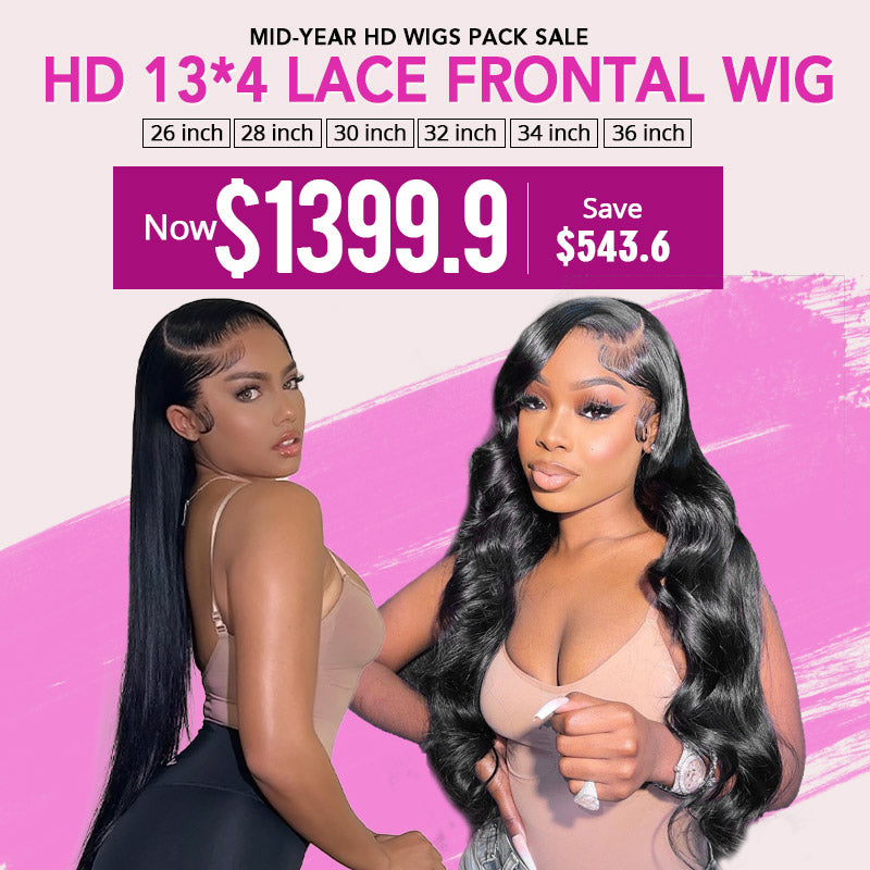 Long Lace Frontal Wig Pack Sale Up To 36 Inch