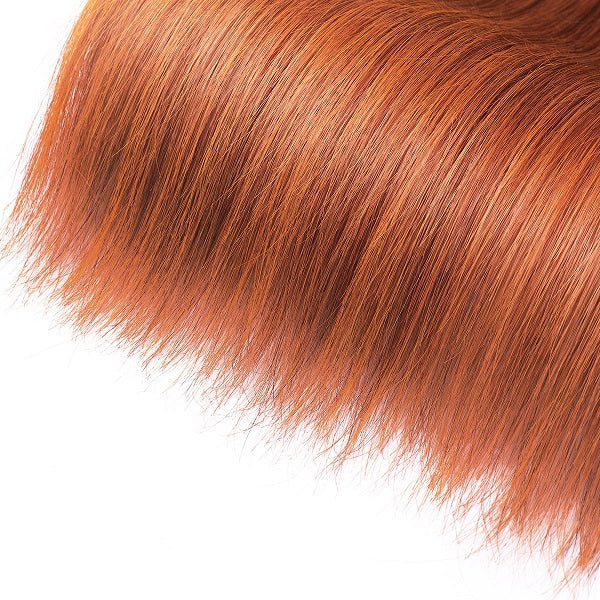 Ginger Ombre Color Silky Straight Hair 3 Bundles Human Hair Weave