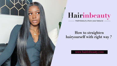How to straighten hair yourself with right way