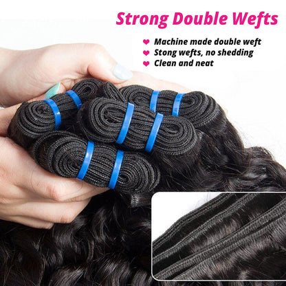 (Ship From US ) Burmese Curly Bundles 100% Virgin Human Hair 3 Bundles 10A Premium Quality Human Hair Extensions