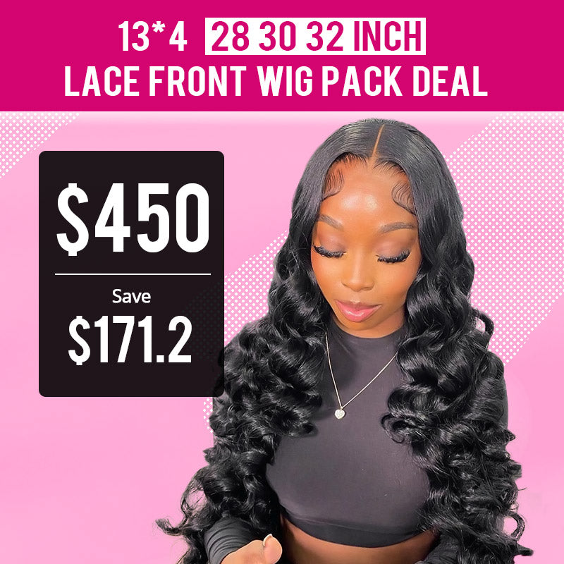 3Pcs 28 30 32inch Lace Front Wig $450