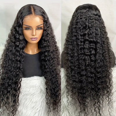 30 Inch Curly Wig 5x5 Hd Lace Closure Wigs Deep Curly Lace Closure Wig Pre-plucked Glueless Wigs