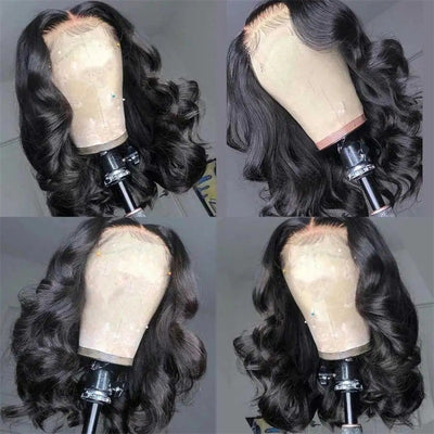 13x4 Short Body Wave Lace Frontal Bob Wig Neck Length Wigs Body Wave Hair