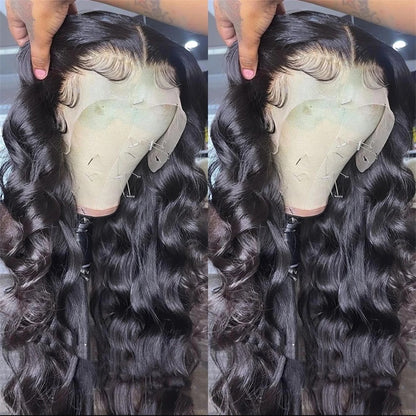 13x6 Transparent Lace Front Wig Pre plucked with Baby Hair Glueless Body Wave Human Hair Wigs