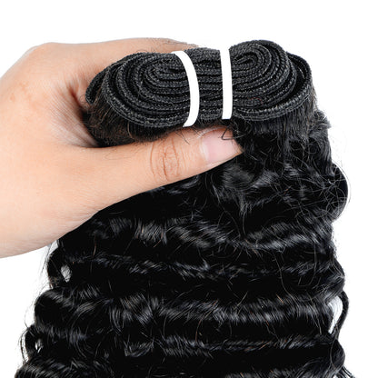 (Ship From US ) Burmese Curly Bundles 100% Virgin Human Hair 3 Bundles 10A Premium Quality Human Hair Extensions