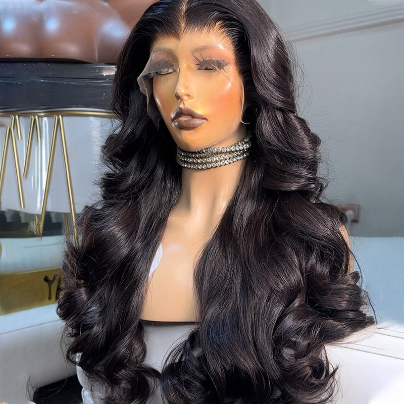 40 Inch Body Wave Wig Pre-plucked 13x4 HD Lace Frontal Human Hair Wigs Glueless HD Lace Wigs 250% Density