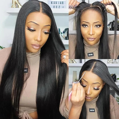 [Tax Refund Super Sale] 28''= $169.99  | Pre Cut & Pre Plucked & Bleached Knots Ready To Wear 13*4 Lace Front Human Hair Wig Deal