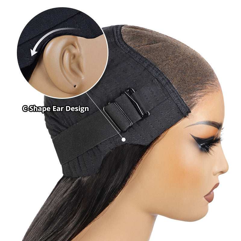 5*5 Highlight Straight Human Hair Ready To Wear Glueless Wigs