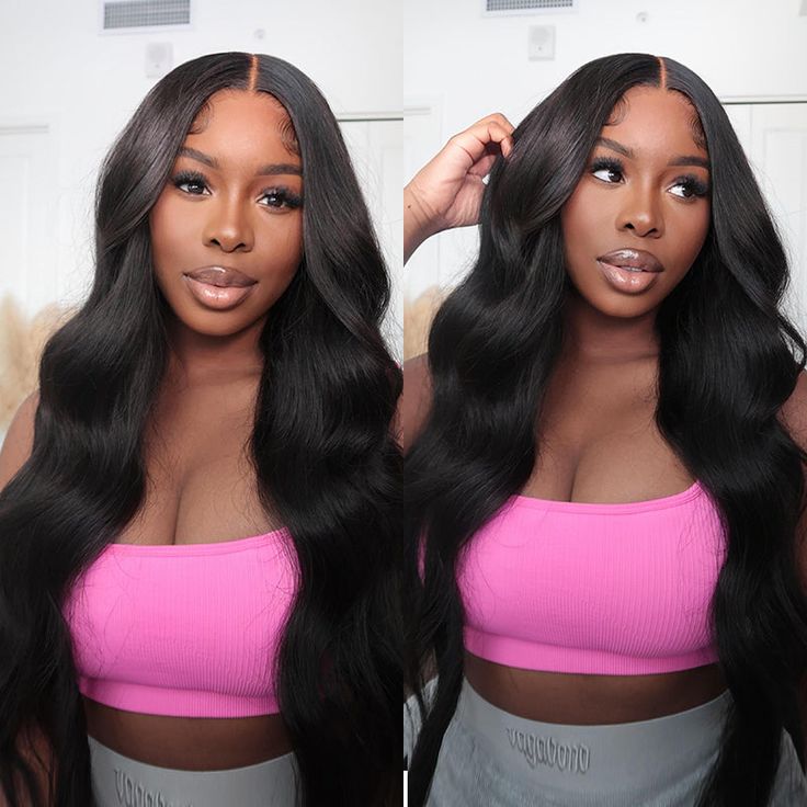 Real Glueless Body Wave Lace Front Wig Pre-plucked 13x4 HD Lace Body Wave Long Wig Pre-Cut Bleached Knots