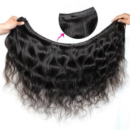 Overnight Shipping Body Wave Human Hair 3 Bundles with 4x4 Lace Closure With Baby Hair