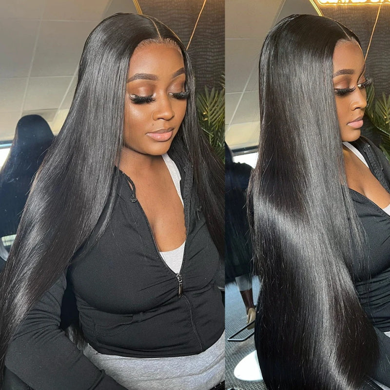 [Bogo Free Deal] Straight Human Hair Wig 5x5 Lace Closure Human Hair Wig