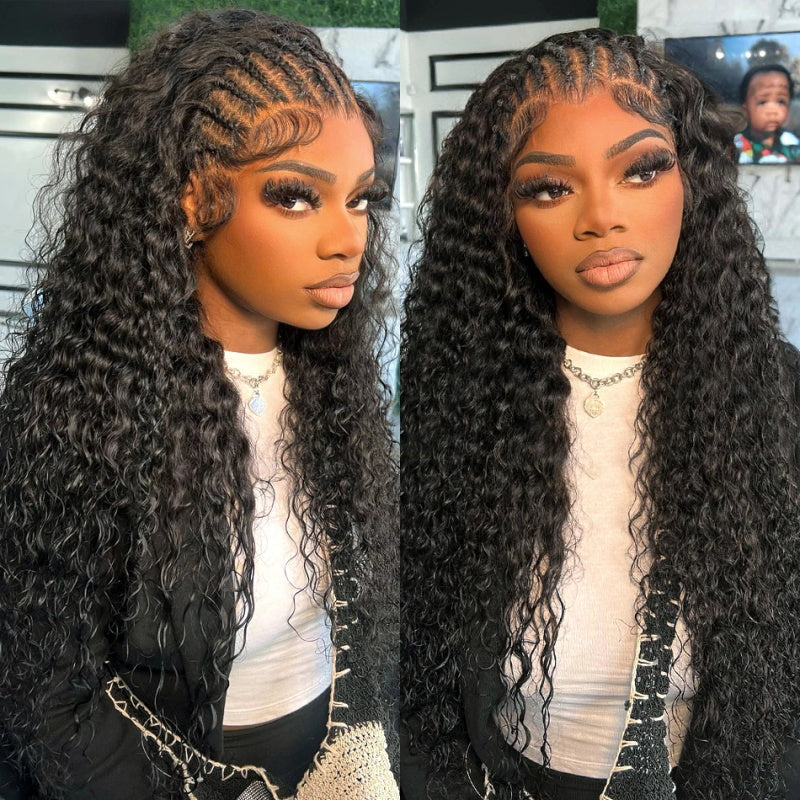 [Bogo Free] 13*4 HD Lace Front Wigs Invisible Kinky Curly Human Hair Glueless Lace Front Wigs