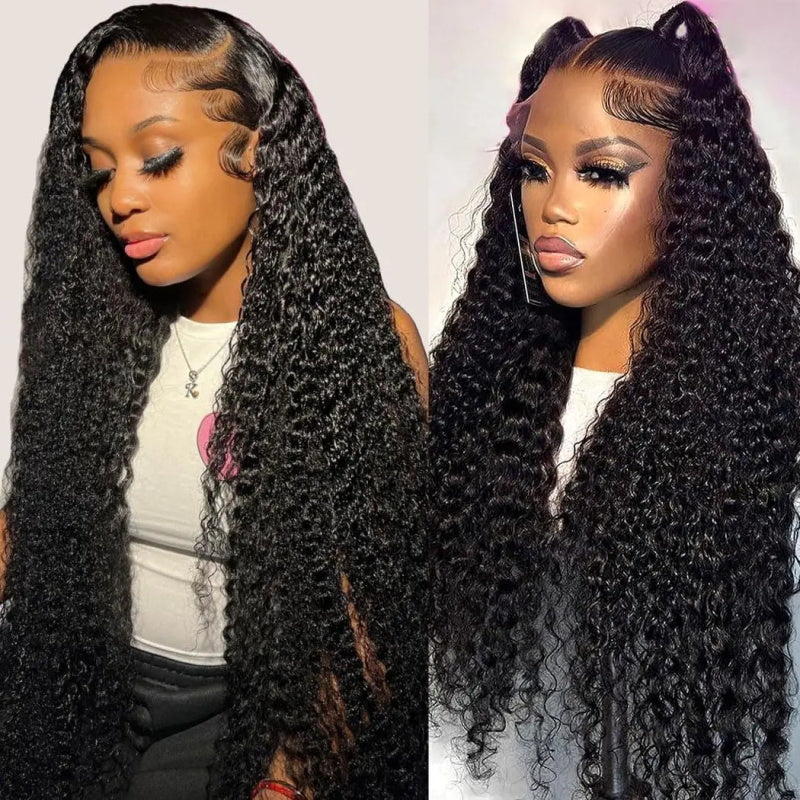 [Bogo Free] 13*4 HD Lace Front Wigs Invisible Kinky Curly Human Hair Glueless Lace Front Wigs