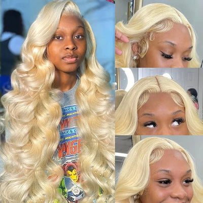 [Bogo Free] 613 Blonde Color Pre plucked 13x4 Lace Front Wig Straight /Body Wave/Deep Wave Glueless Wigs