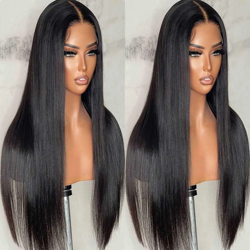 [Bogo Free] Pre Plucked 13x4 Transparent Lace Front Straight Wear To Go Wig Glueless Human Hair Wigs