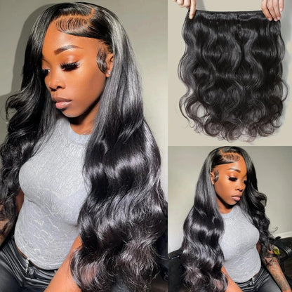 Brazilian Body Wave Bundles 3Pcs Brazilian Hair Body Wave Human Hair Weave