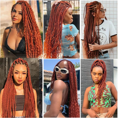 Ginger Color Deep Curly Human Braiding Hair Bulk Human Hair Extension For Burmese Boho Braids No Weft