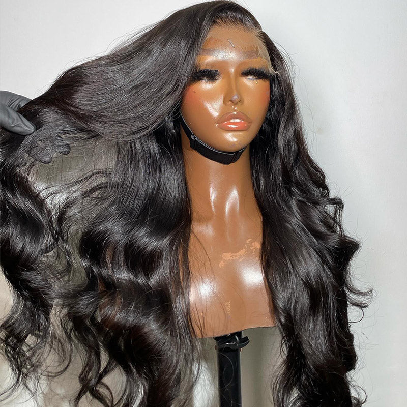 Glueless Body Wave Wig 13x4 HD Lace Front Wig Human Hair Wigs Transparent Lace Frontal Wig 32 Inch