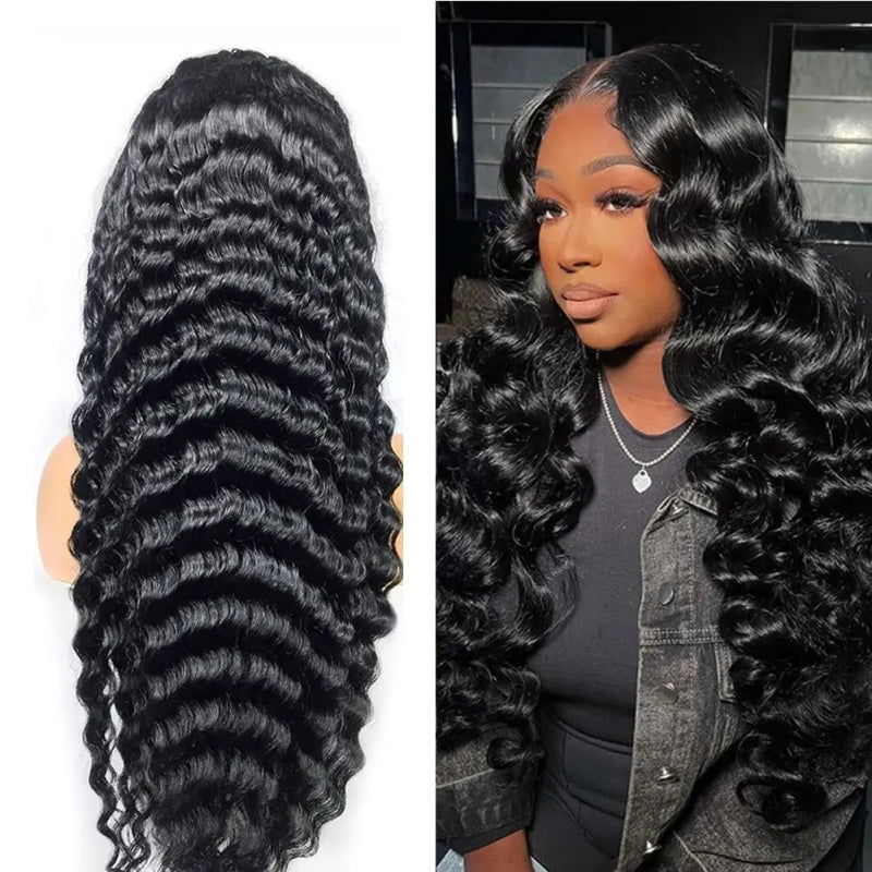 Glueless Loose Wave Wig 13x4 Invisible HD Lace Front Wig Loose Wave Wigs Melted Match All Skin Color Pre-cut