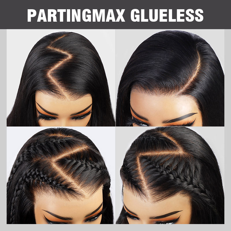 Hairinbeauty 7x6 PartingMax Glueless Wig Deep Wave Wig With Pre Plucked Hairline 100% Human Hair