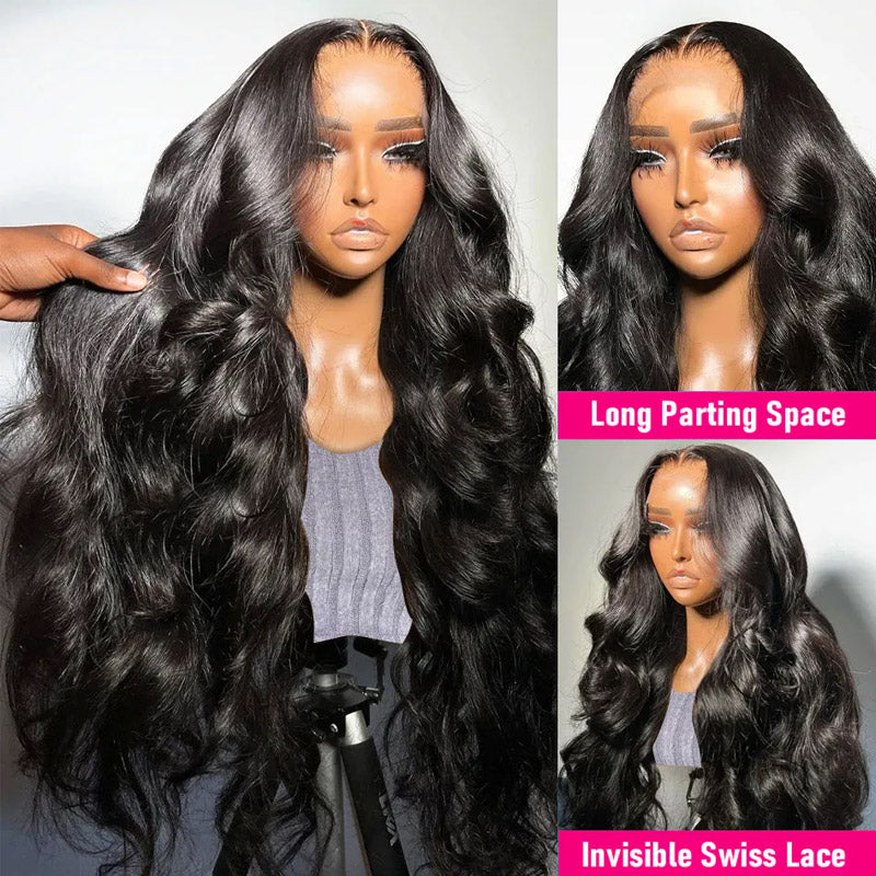 Hairinbeauty PartingMax Glueless Wig Body Wave 7x6 Closure HD Lace 100% Human Hair Wear Go Wig