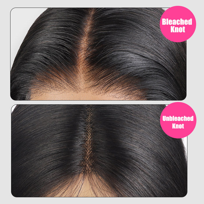 Deep Wave Wear Go Glueless Lace Closure Wig 5x5 HD Lace with Natural Hairline Beginner Friendly Bleached Knotes