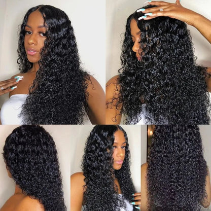 Mink Hair 4 Bundles Deep Wave Hair with 4*4 Lace Closure Brazilian Hair Extensions