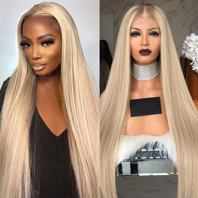 New Arrival Barbie Blonde Wig With Brown Highlights #P10/613 13x4 Lace Front Wigs Straight & Body Wave Glueless Wig
