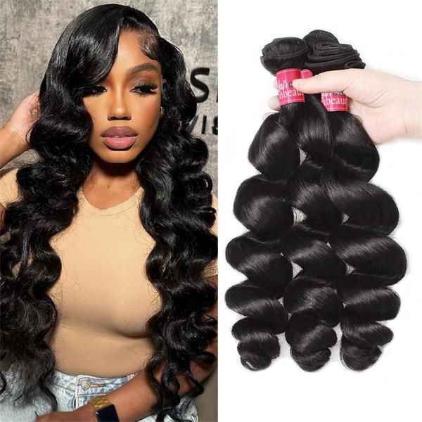 Overnight Shipping Brazilian Loose  Wave Hair 3 Bundles Human Hair Weaves