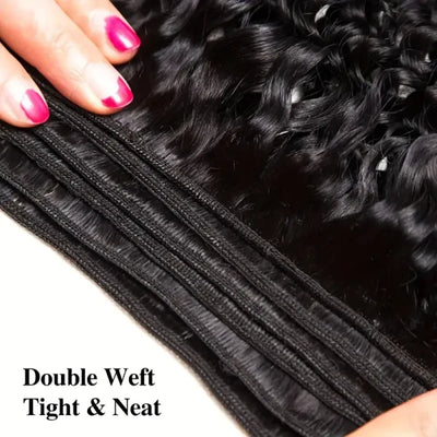 Overnight Shipping Brazilian Water Wave Hair 3 Bundles 100% Human Hair Natural Color
